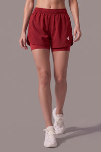 Zelocity Moisture Wicking Training Short - Deep Claret — thumbnail 2